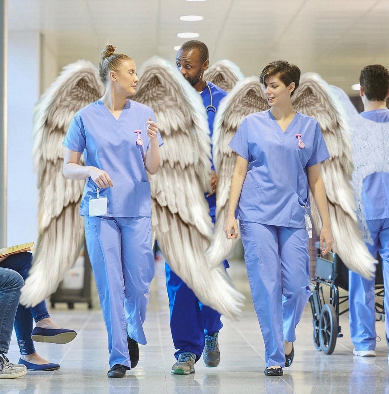 angel, angels, nurses